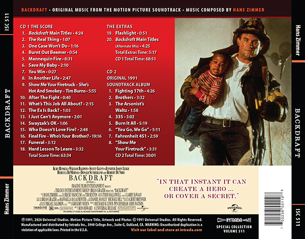 Cover of Backdraft - Original Music from the Motion Picture Soundtrack